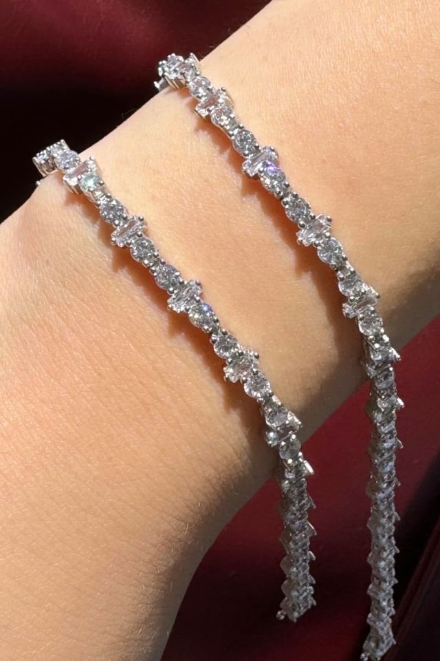 Tasarım Su Yolu Gümüş Bileklik