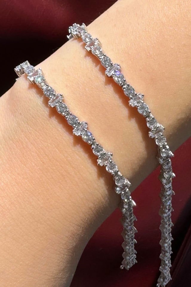 Tasarım Su Yolu Gümüş Bileklik