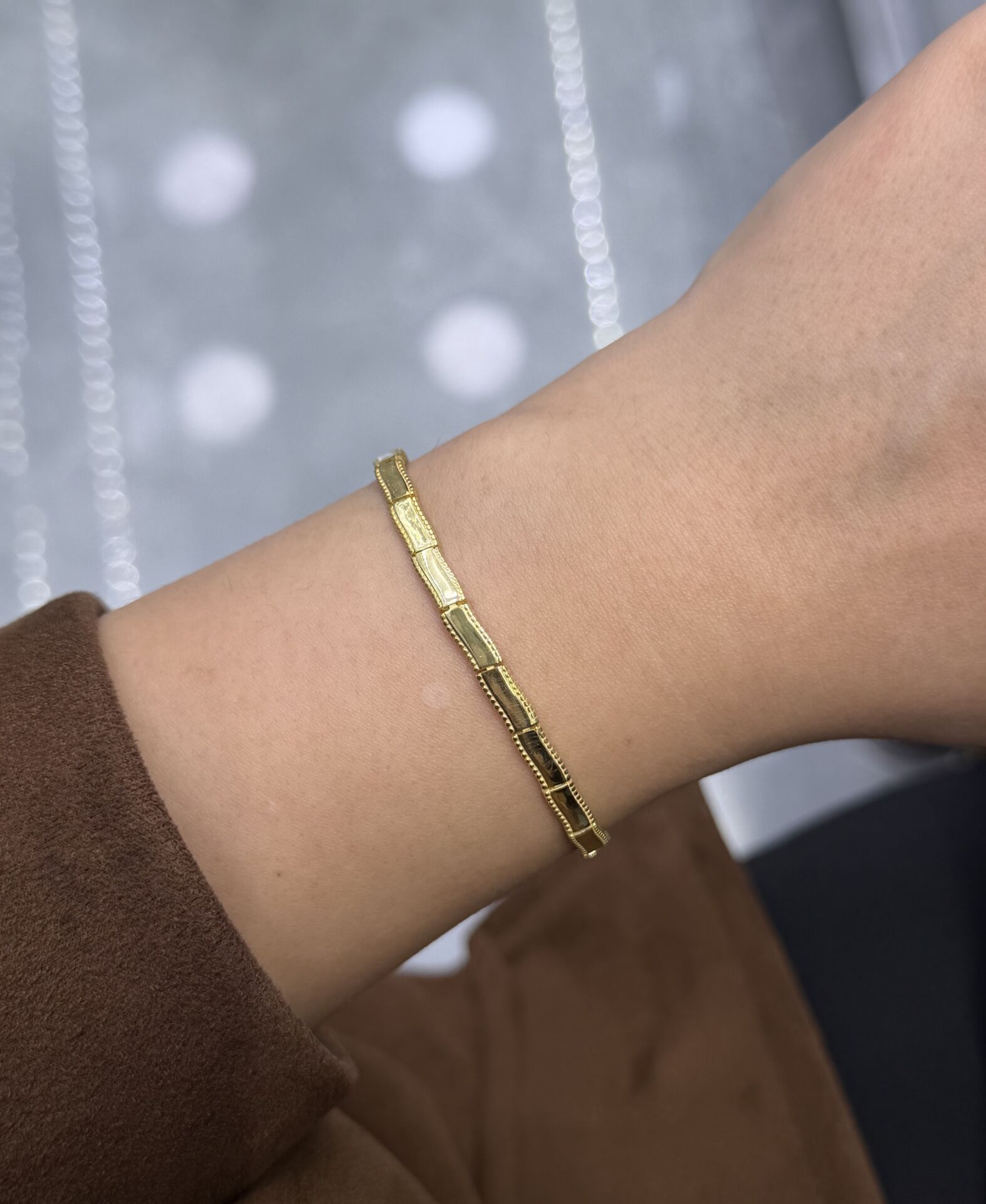 Düz tasarım Gümüş Bileklik