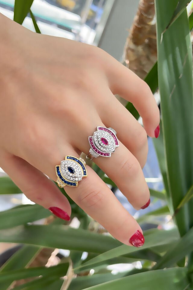 Oval Tasarım gümüş Yüzük