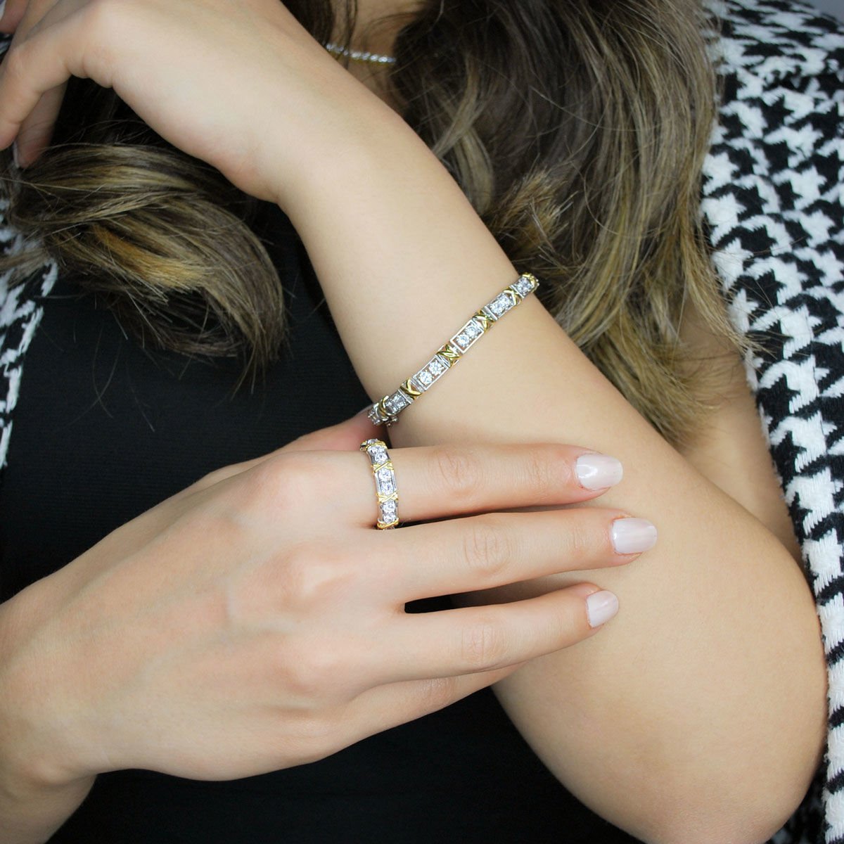 X Tasarım Su Yolu Gümüş Bileklik