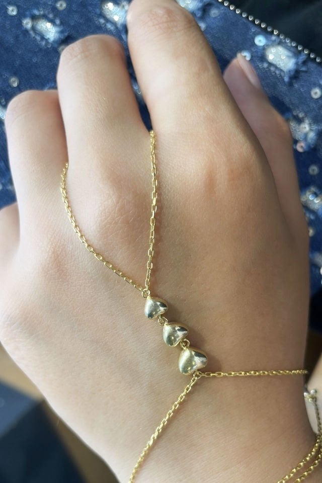 Düz Kalp Gümüş Şahmeran