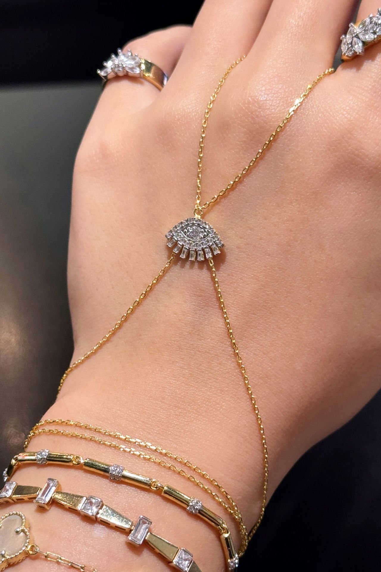 Eye Taşlı Gümüş Şahmeran