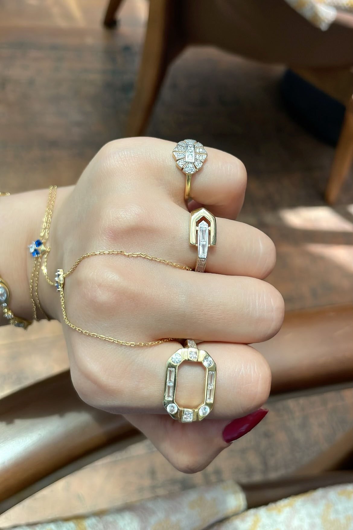 Baget Taşlı Şans Gümüş Yüzük