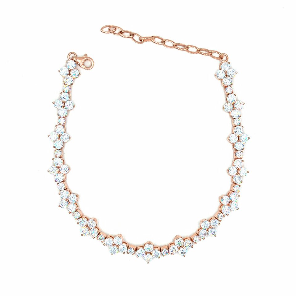 Papatya Şans Gümüş Bileklik