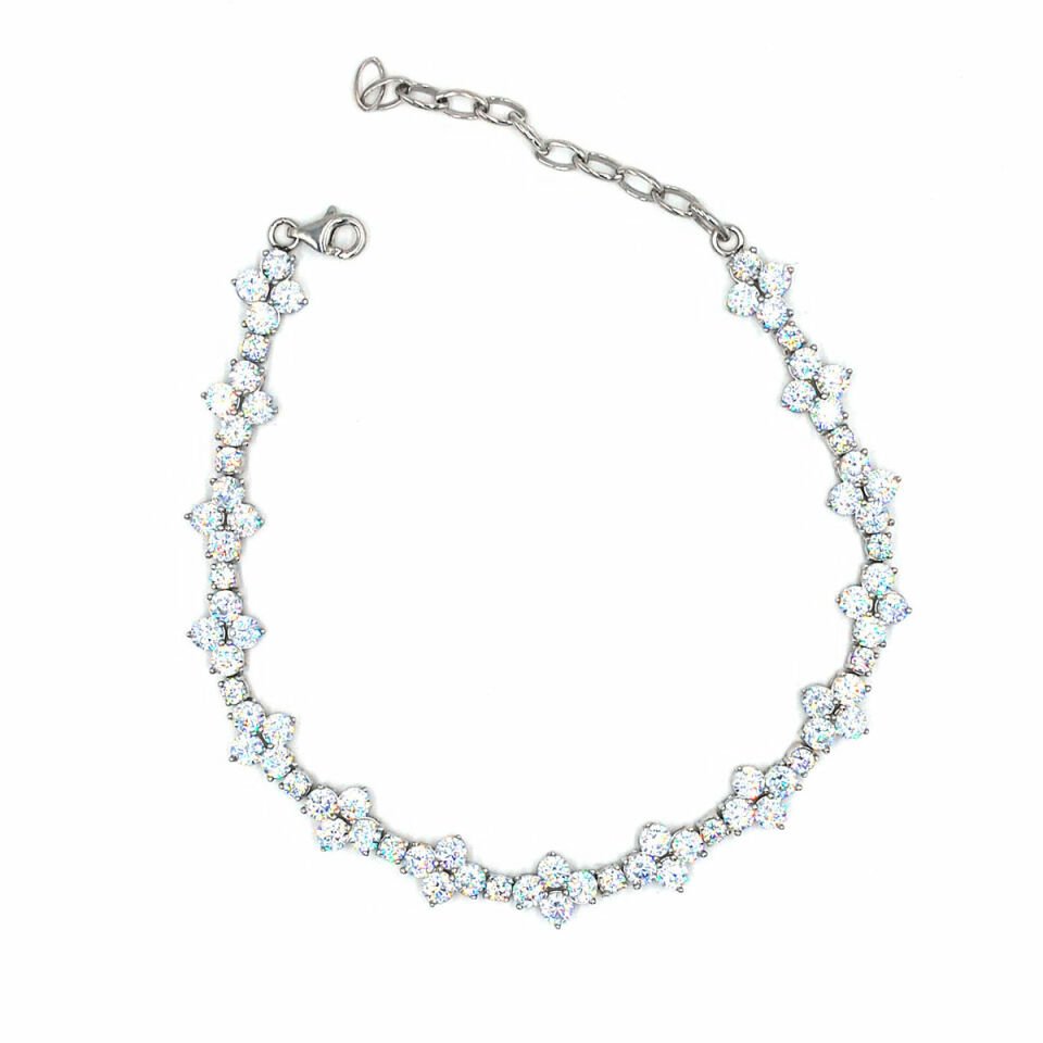 Papatya Şans Gümüş Bileklik