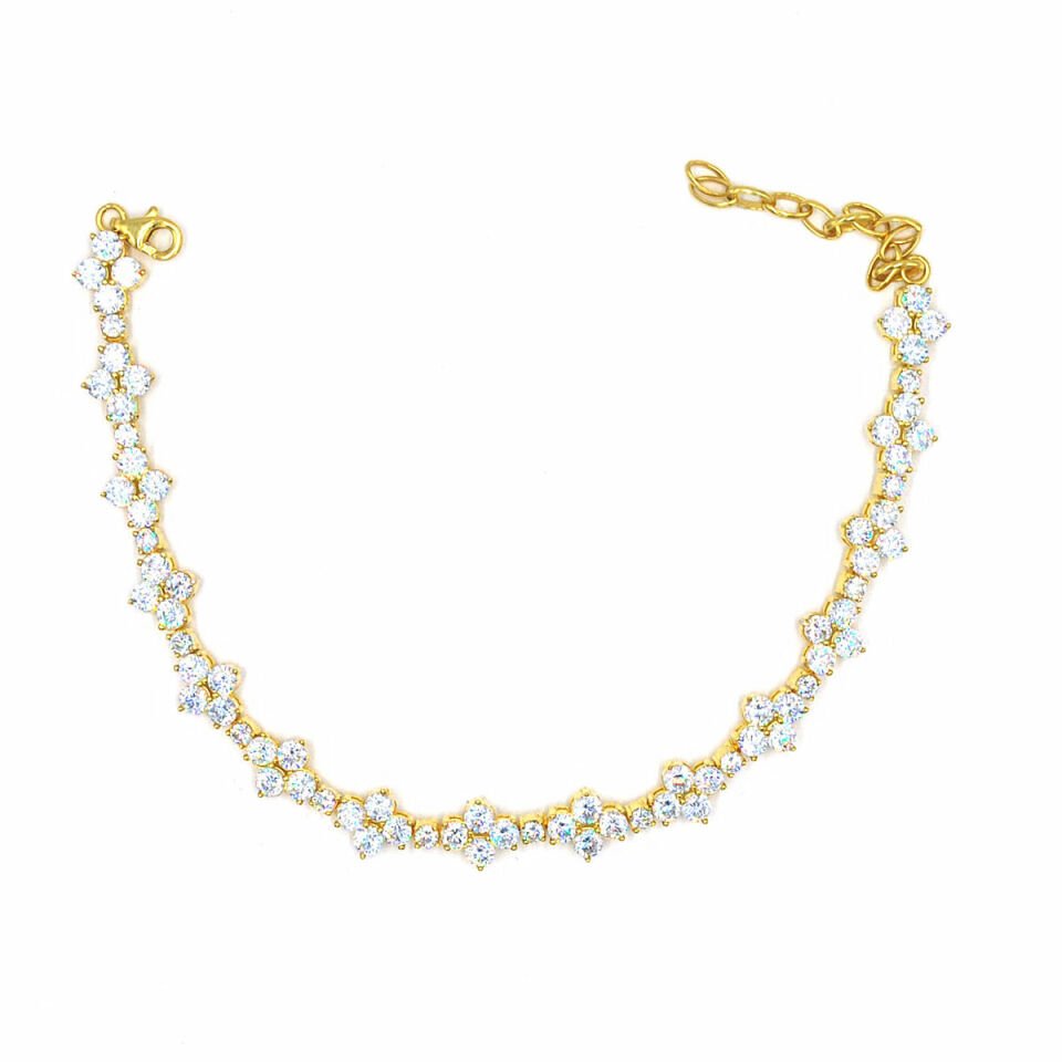 Papatya Şans Gümüş Bileklik