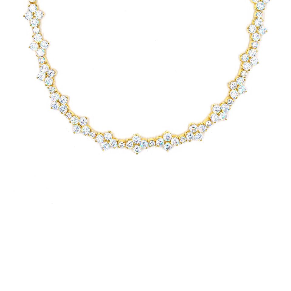 Papatya Su Yolu Gümüş Choker