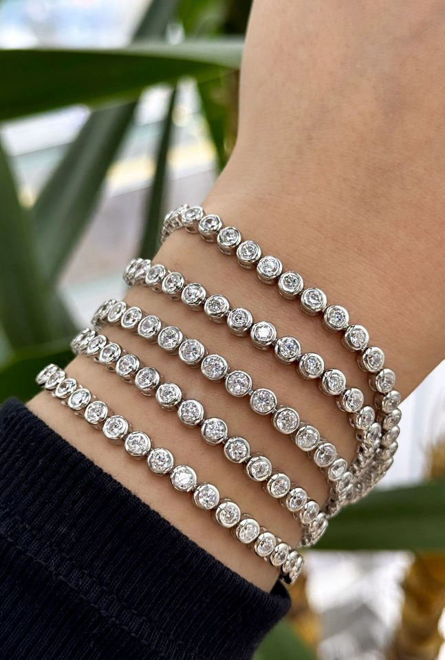 İthal Gümüş Sıvama Suyolu Bileklik