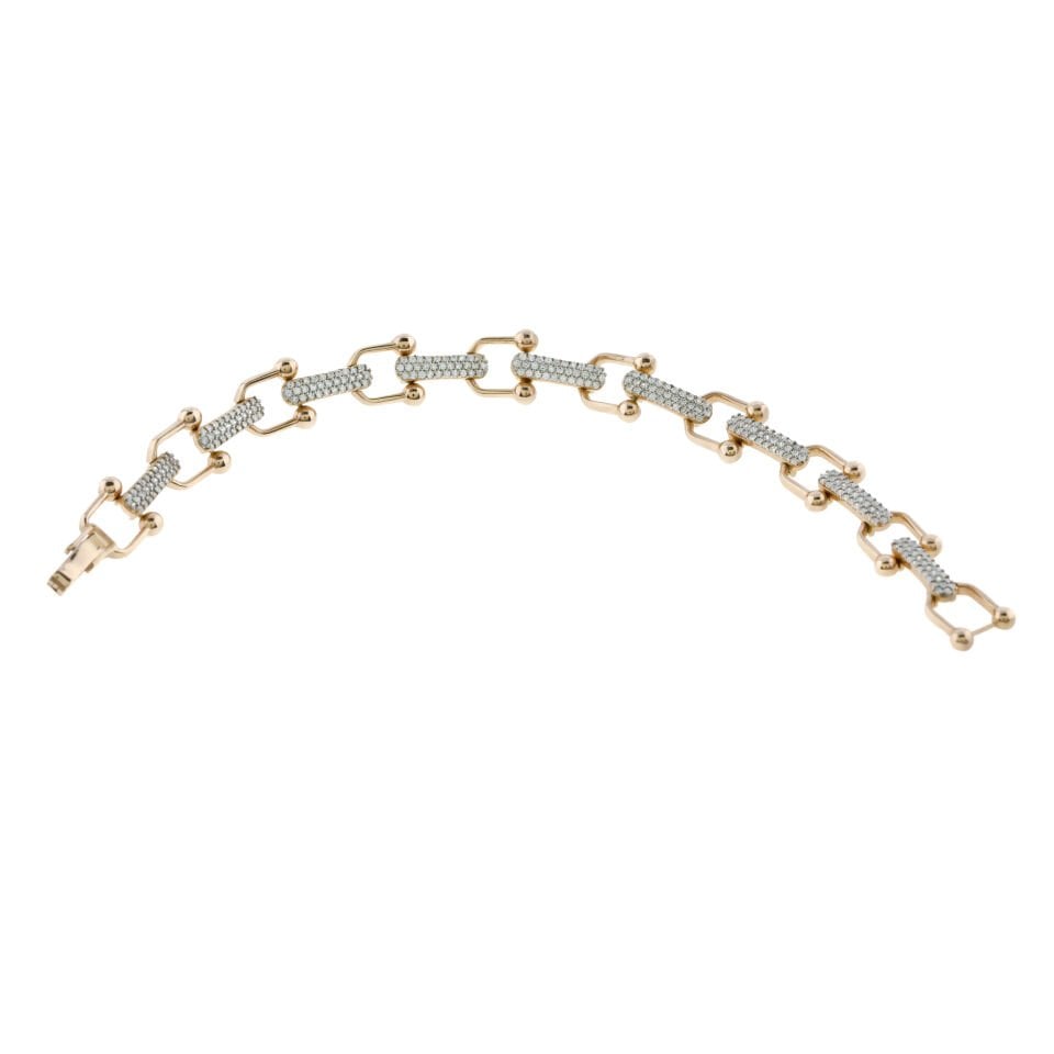 Tiffany Sıralı Su Yolu Gümüş Bileklik