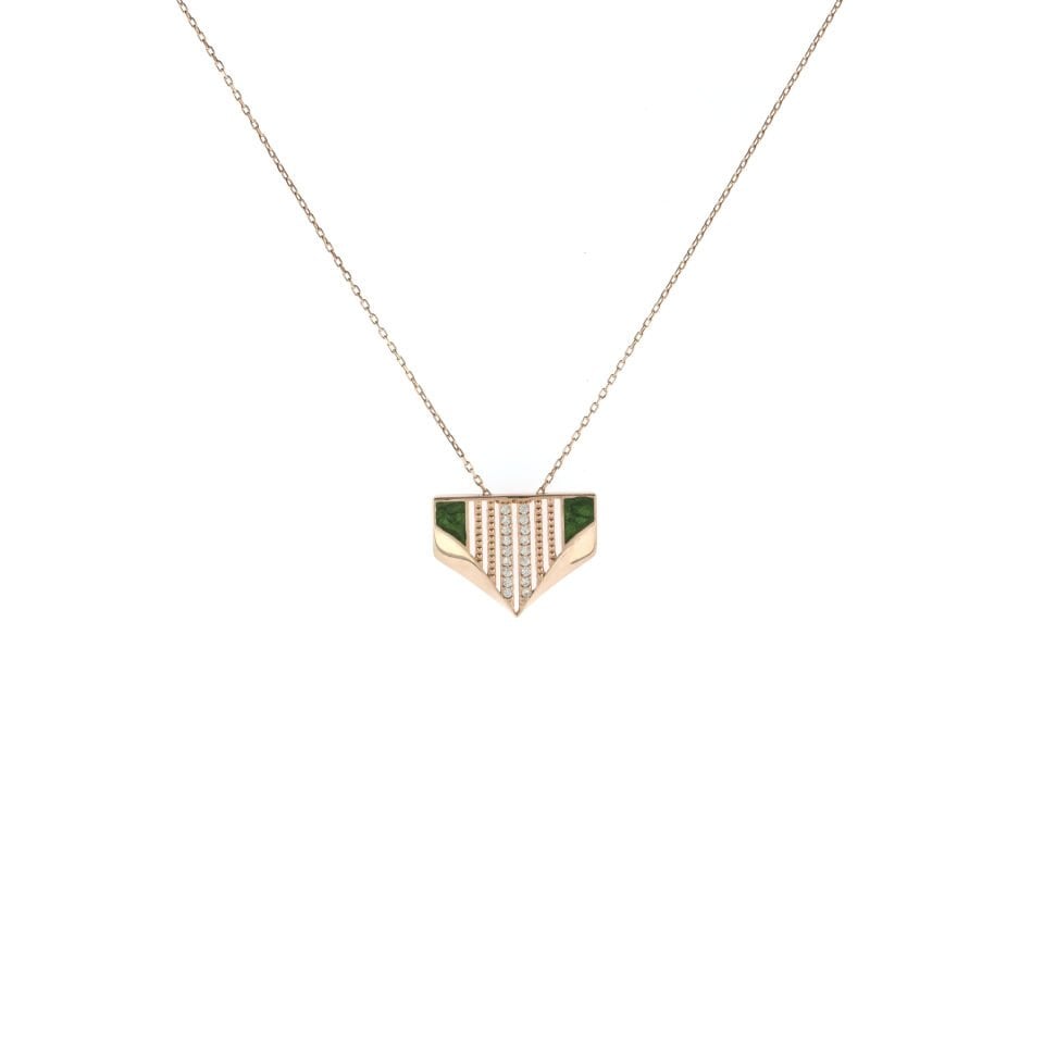 Yaldız Mineli Gümüş Kolye