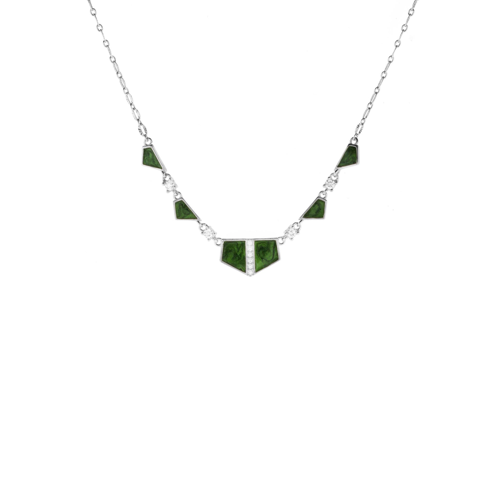 Yaldız Mineli Gümüş Kolye