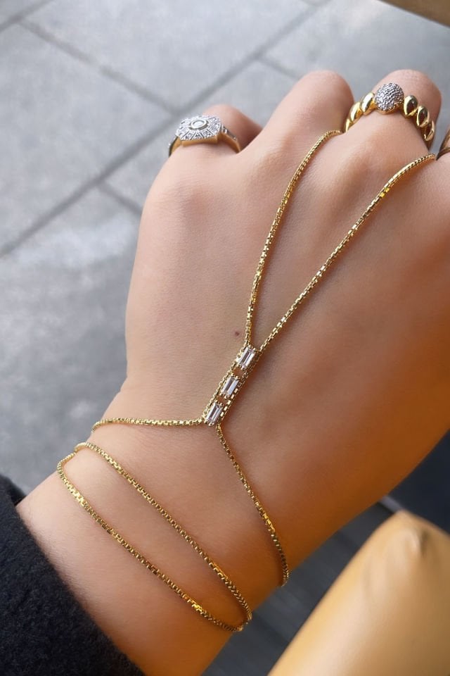 Baget Taşlı Gümüş Şahmeran