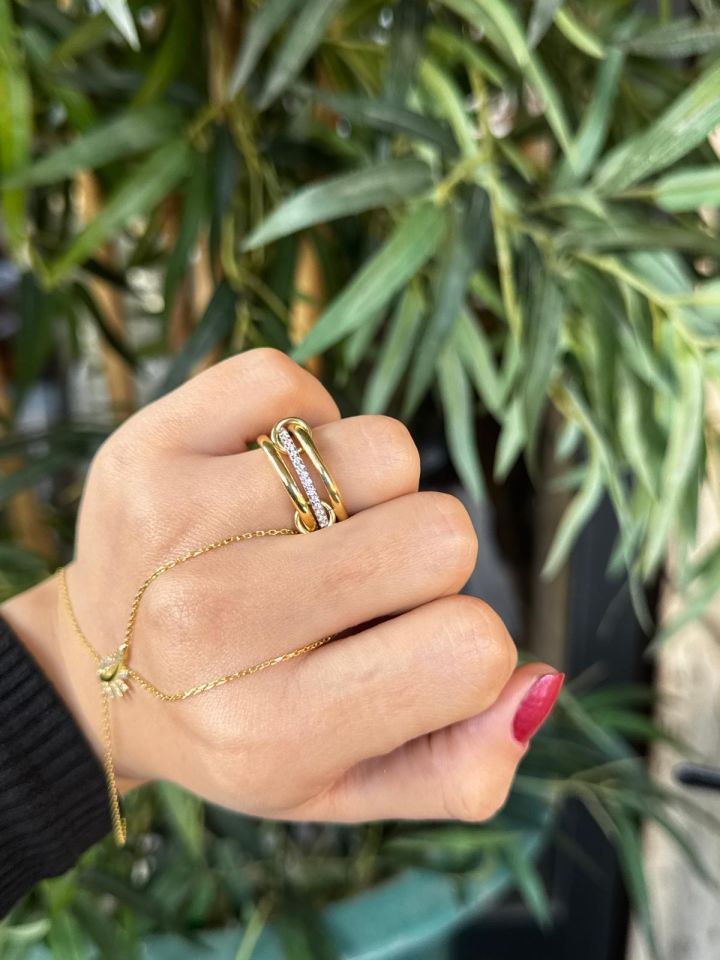 Üçlü Gümüş Yüzük