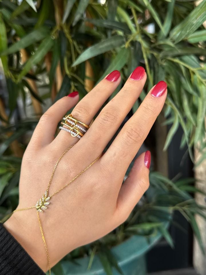 Dörtlü Gümüş Yüzük