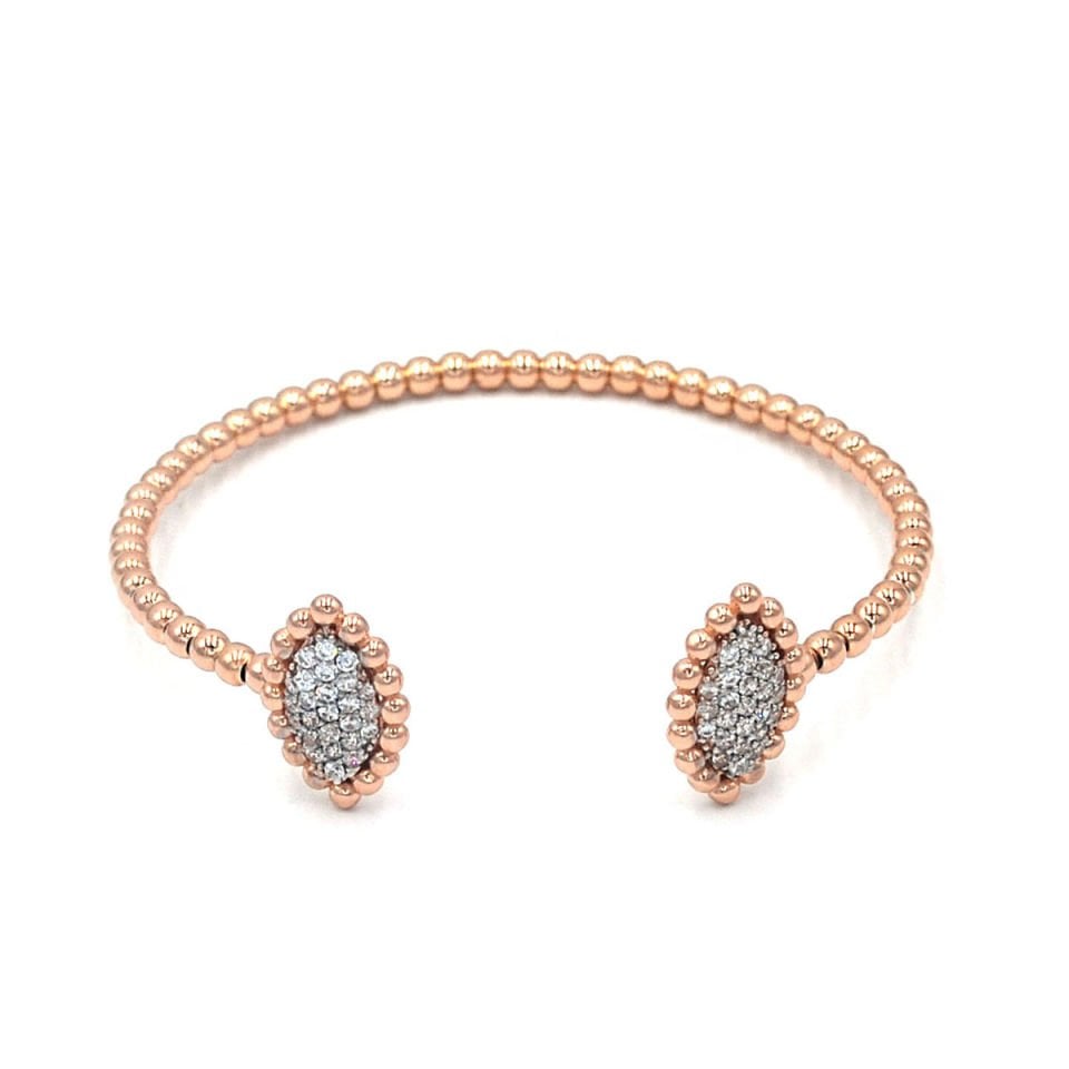 Pırlanta Kesim Gümüş Bileklik