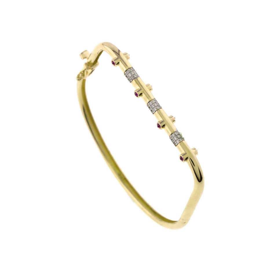 İnce Tasarım Gümüş Kelepçe