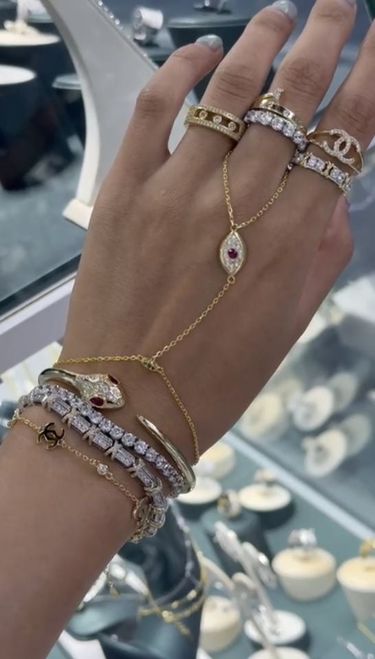 Ruby Taşlı Göz Gümüş Şahmeran