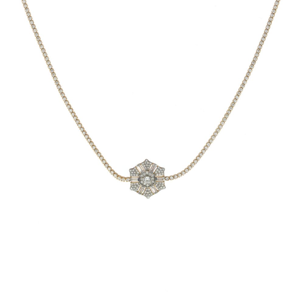 Pırlanta Kesim Gümüş Choker