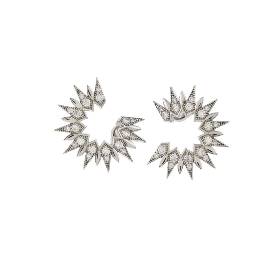 Saçaklı Gümüş Küpe