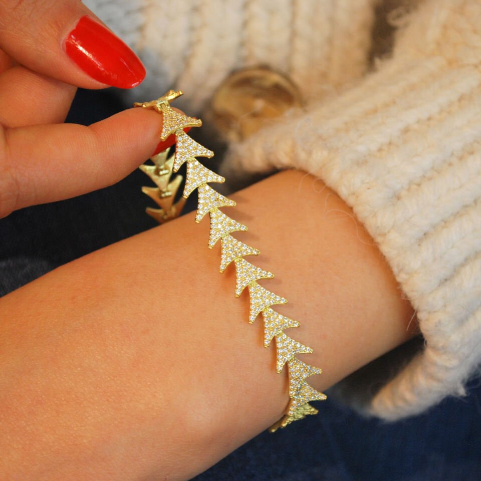 Fantezi Su Yolu Gümüş Bileklik